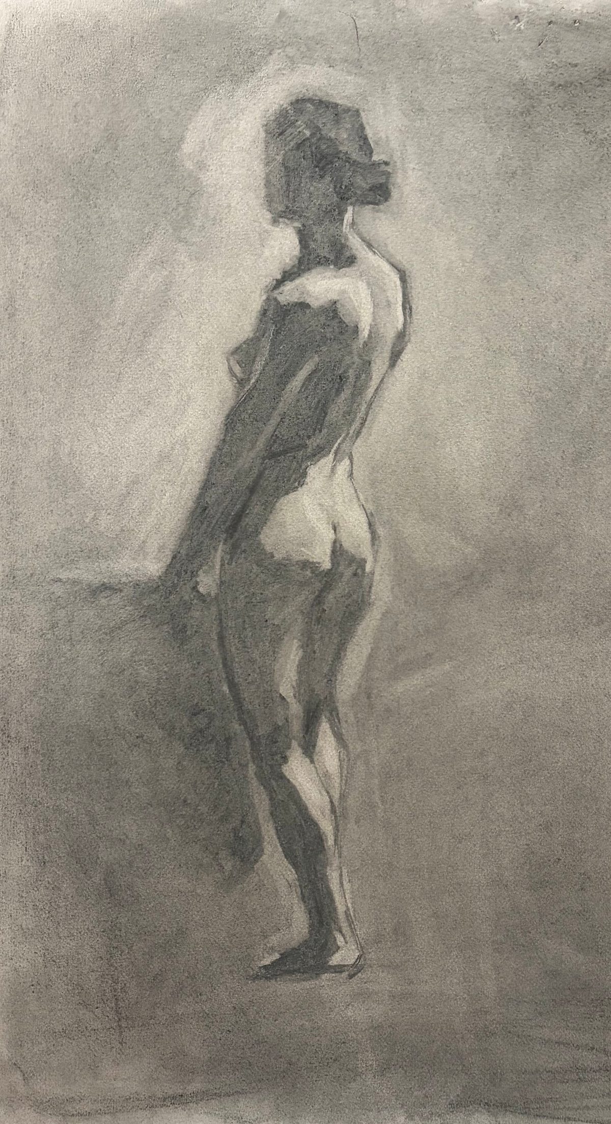 Full-Body Charcoal Gesture