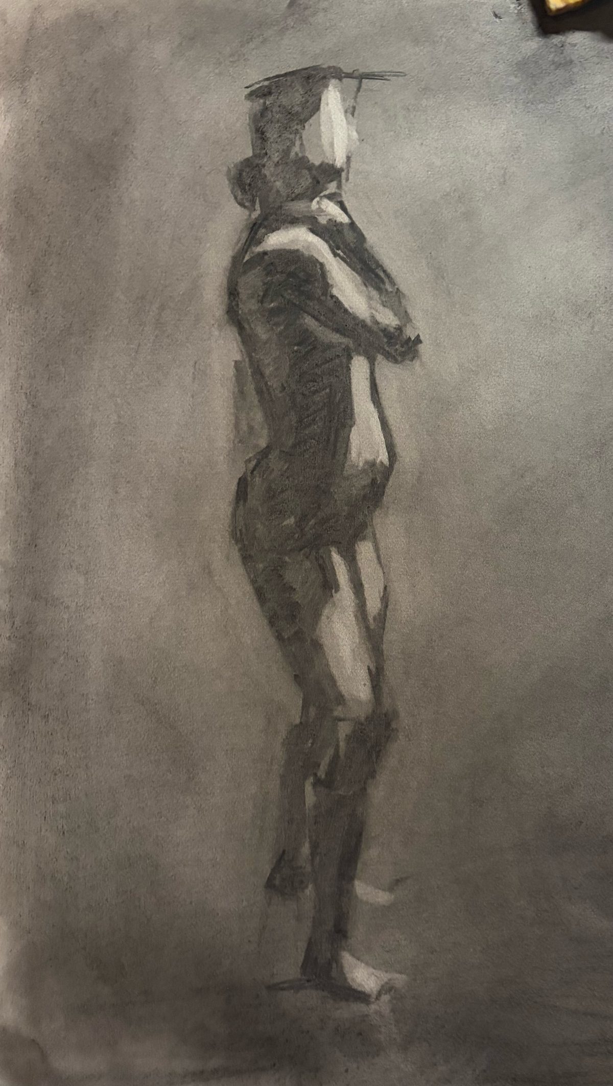 Full-Body Charcoal Gesture